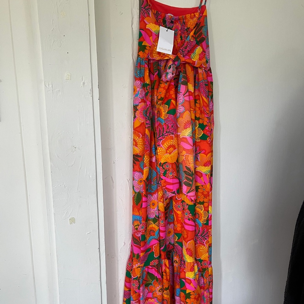 Sugar lips idalia tie back maxi dress - Picture 2 of 3
